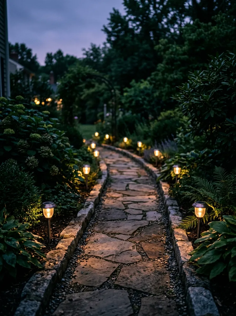 Add Solar Lighting Along Pathways
