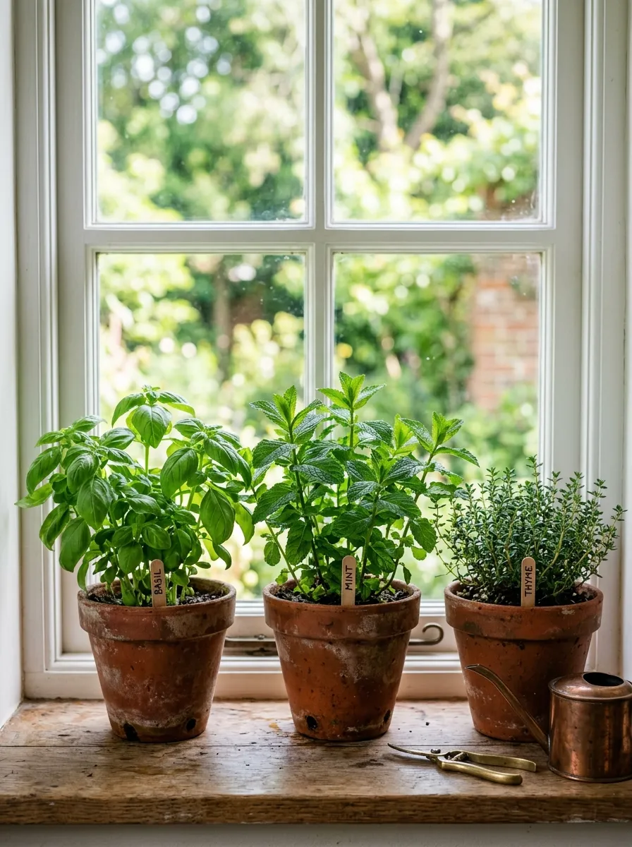 Create a Mini Herb Garden Near the Kitchen