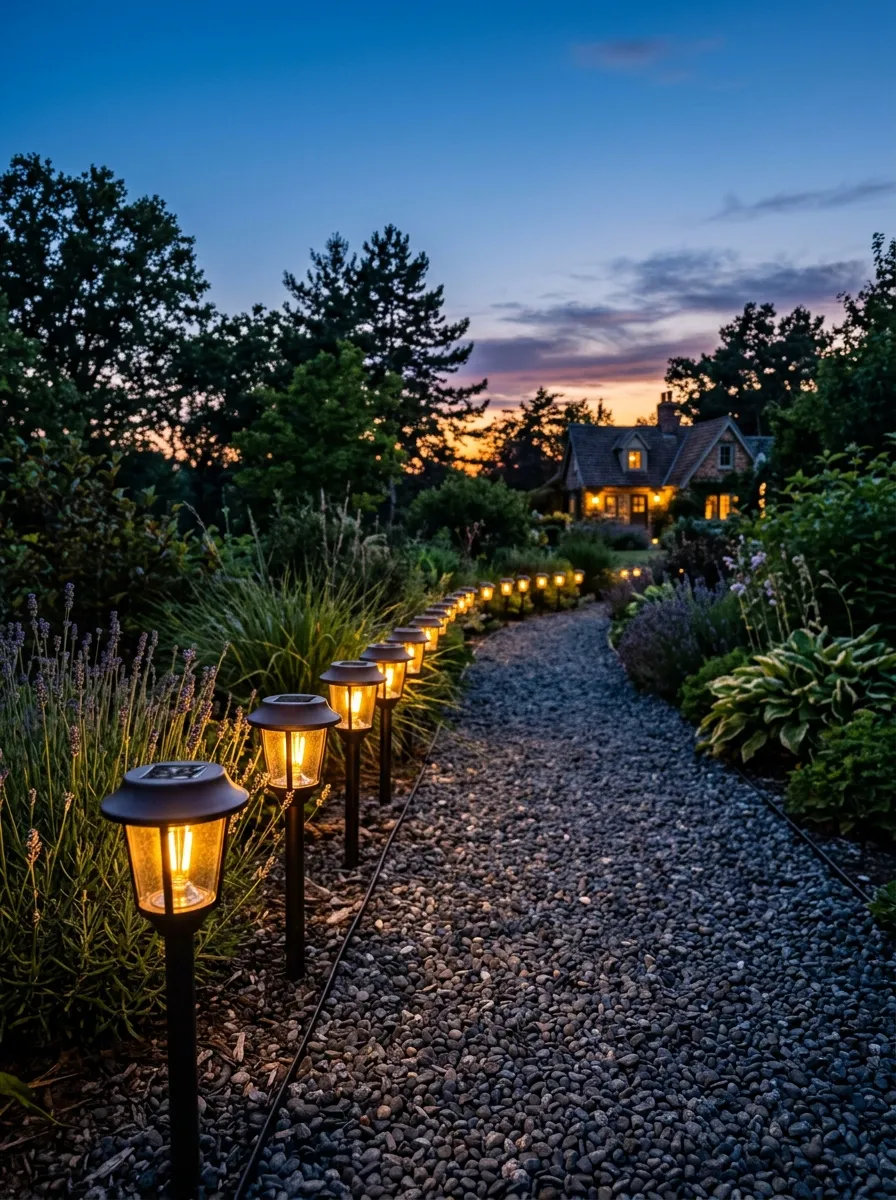Add Solar Lights That Need No Maintenance