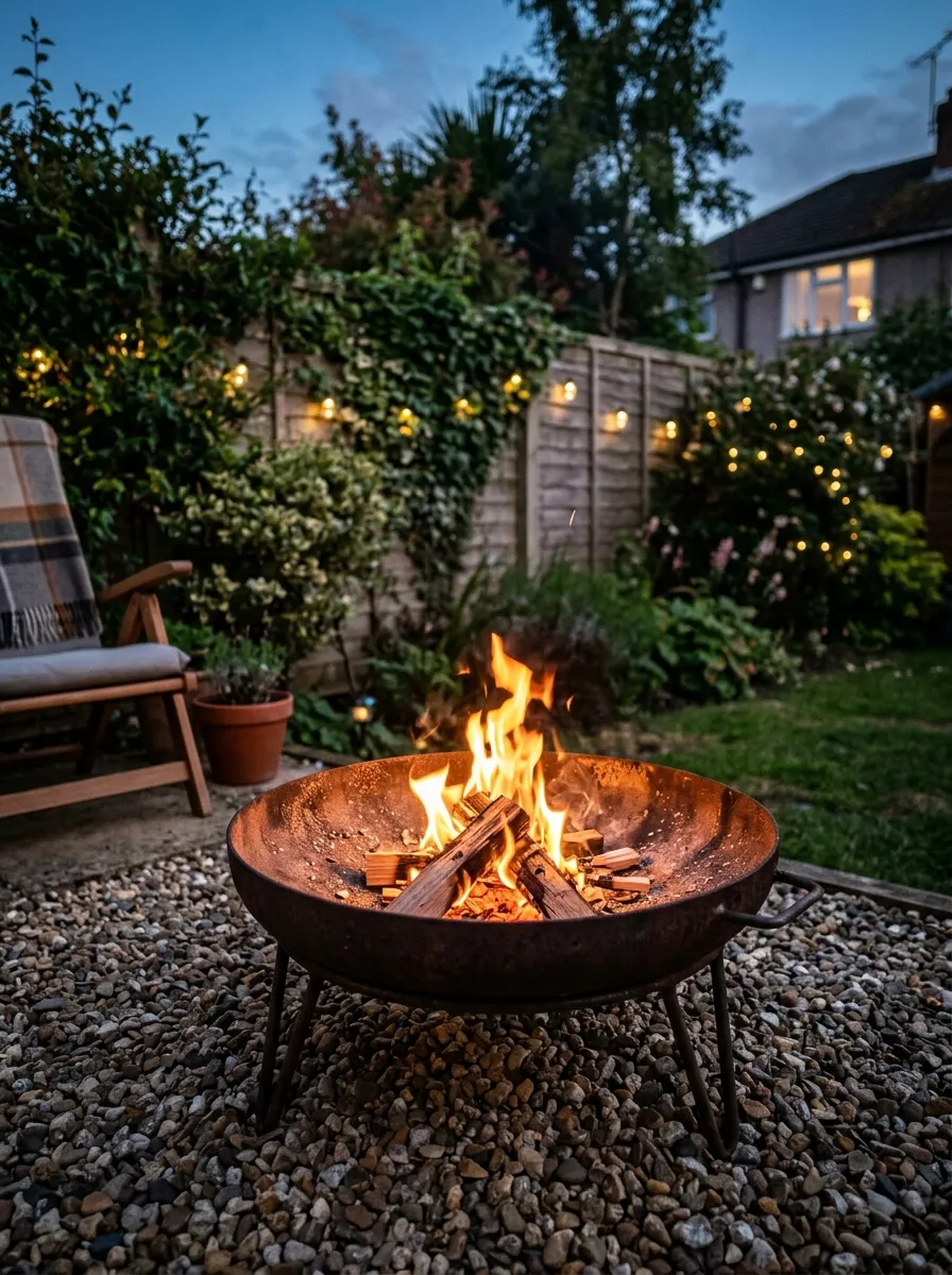 Add a Compact Fire Bowl Instead of a Full Pit