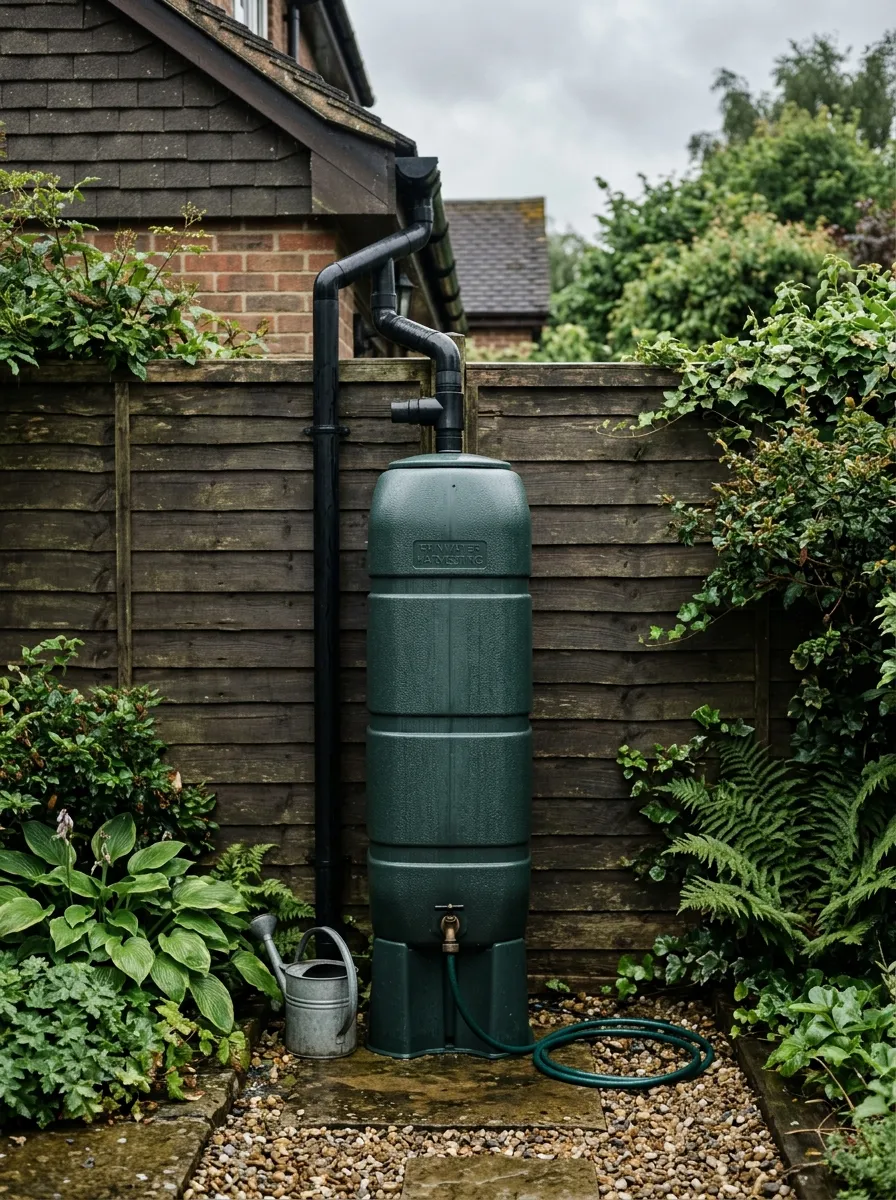 Add a Slim Profile Rain Barrel