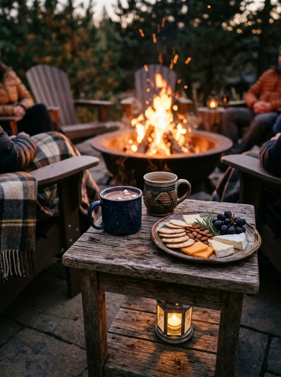 Add a Small Side Table for Drinks and Snacks