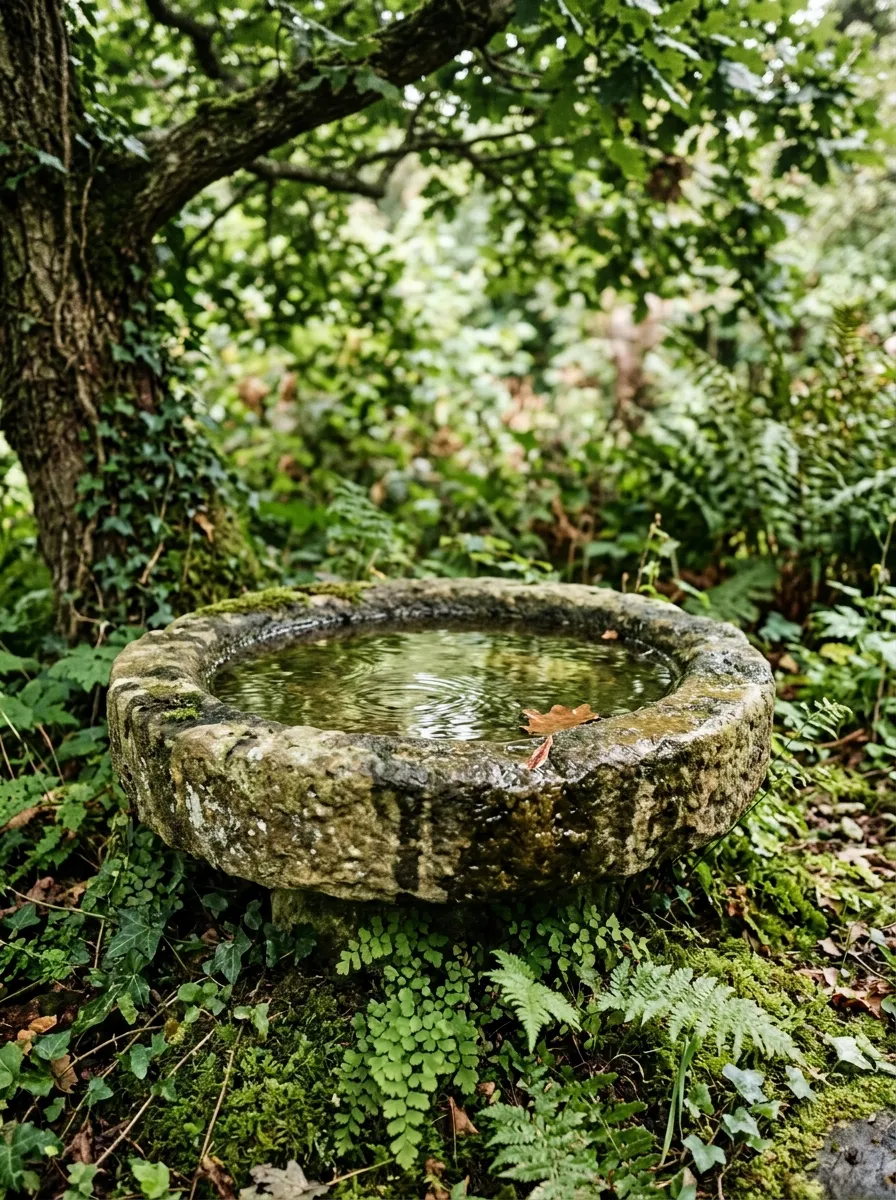 Birdbath Focal Point