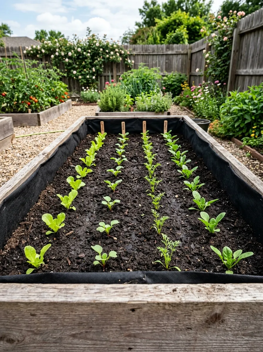 Build Raised Beds With Weed Barrier Fabric