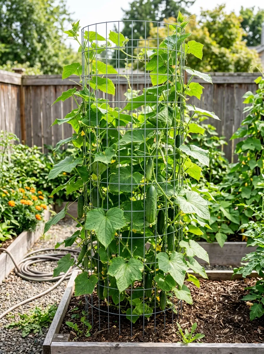 Build a Compact Vertical Vegetable Cage