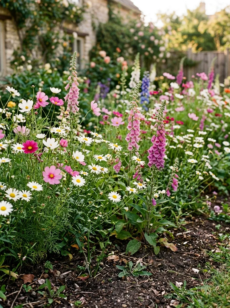Build a Cottage-Style Flower Bed