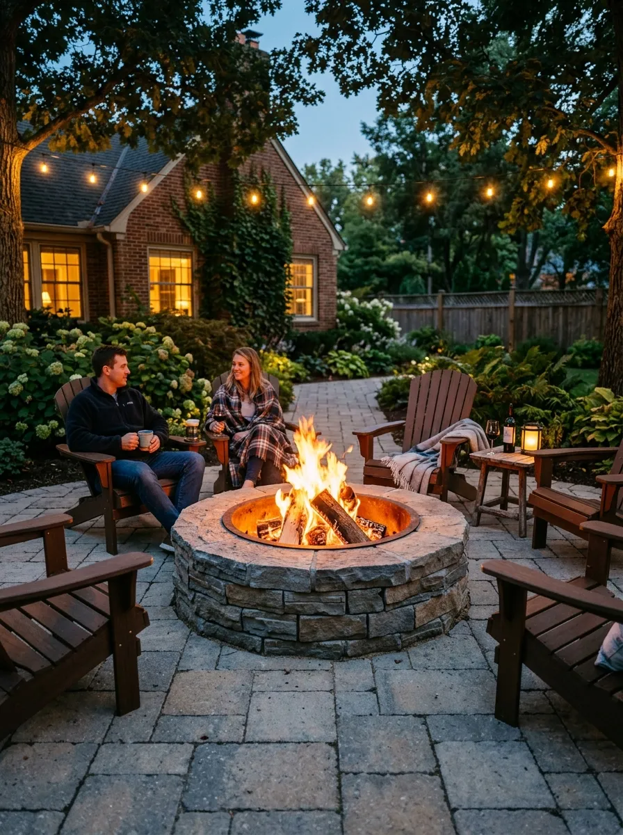 Build a Fire Pit With a Paver Patio Base