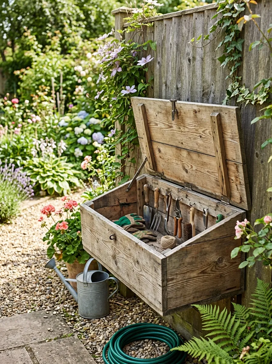 Build a Fold-Down Bench That Doubles as Storage