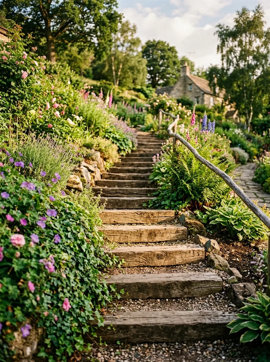 Build a Raised Timber Path Through a Slope