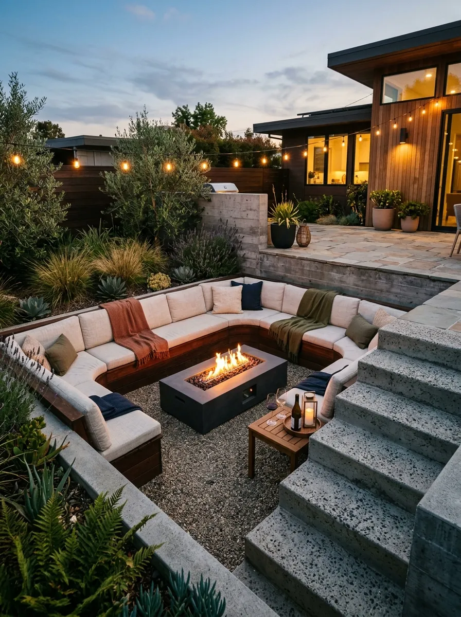 Build a Sunken Lounge Area