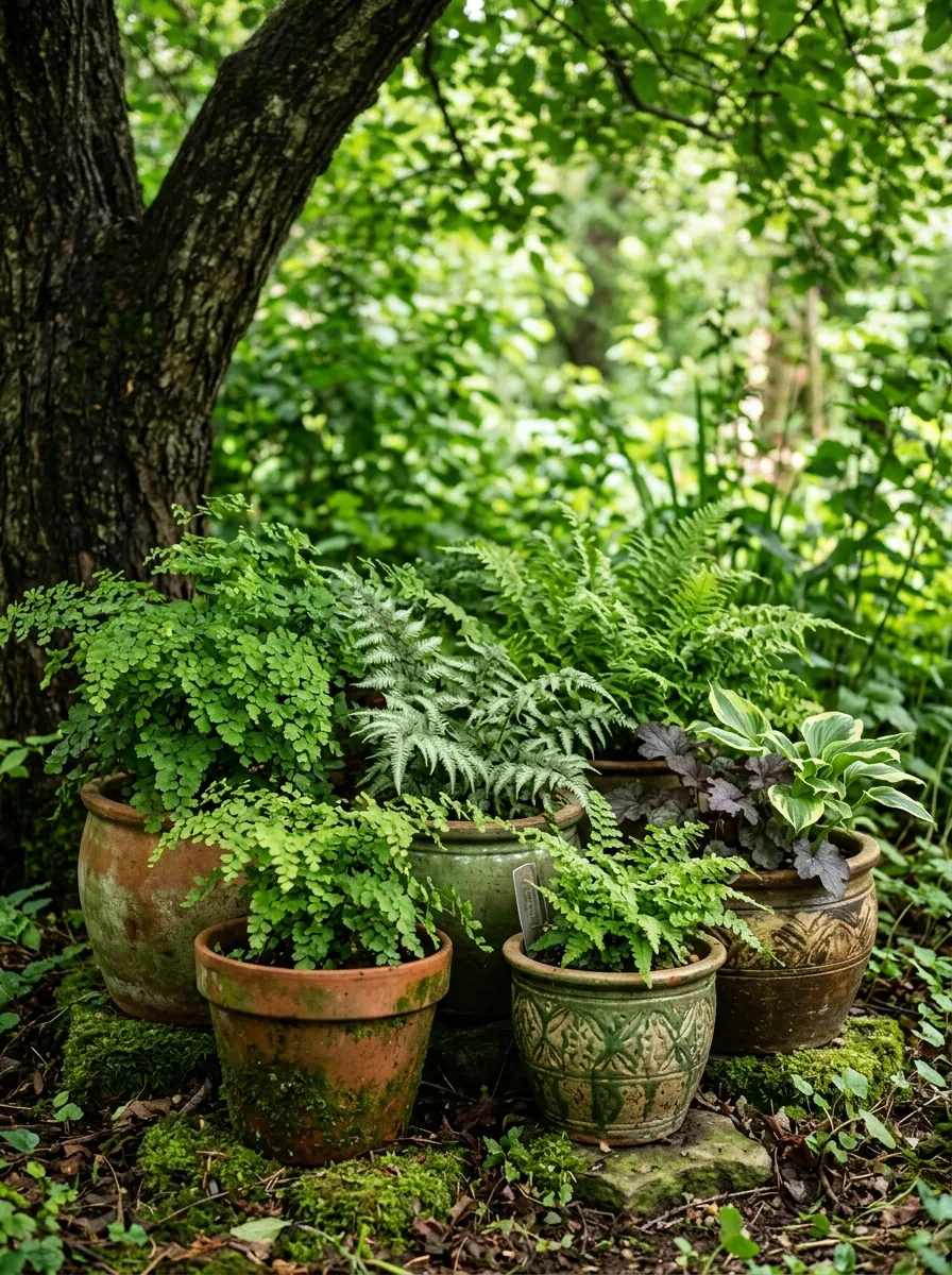 Container Garden for Deep Shade