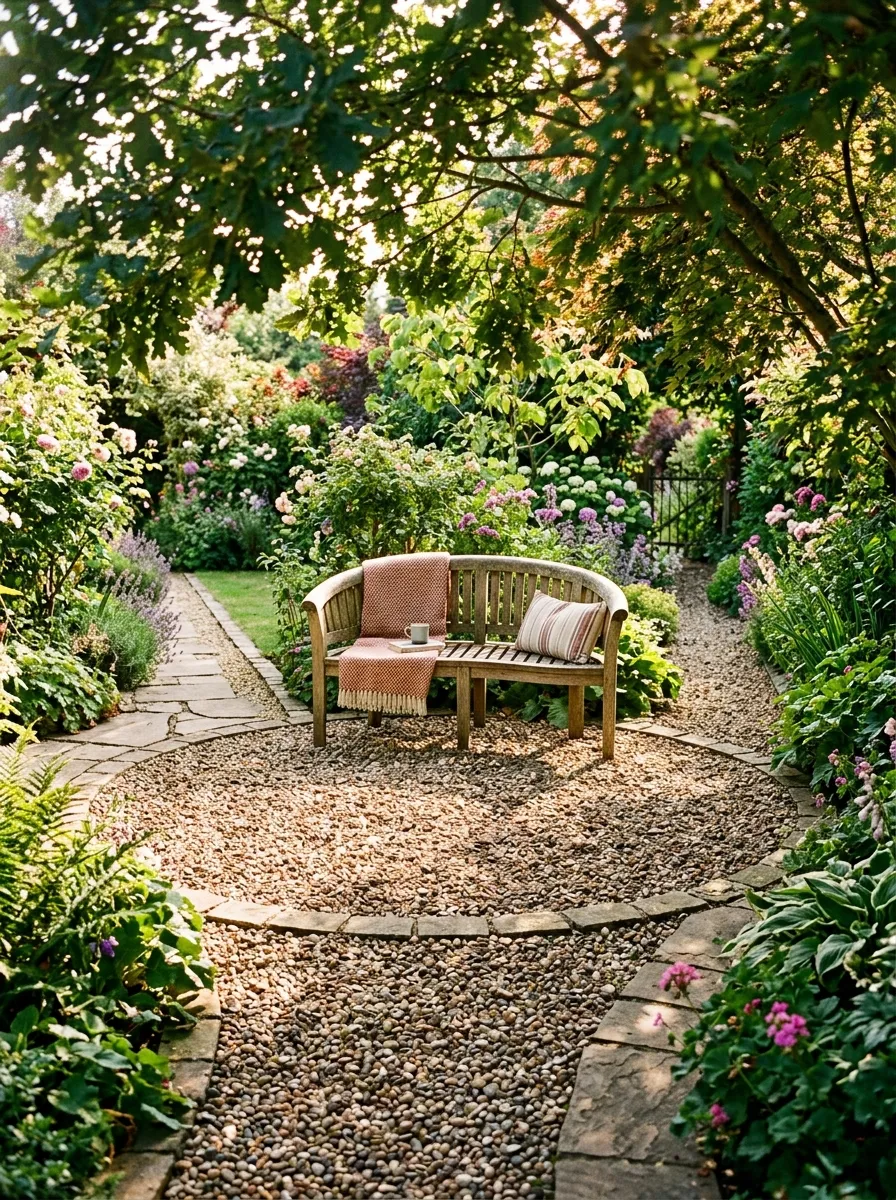 Create a Circular Patio Path Junction