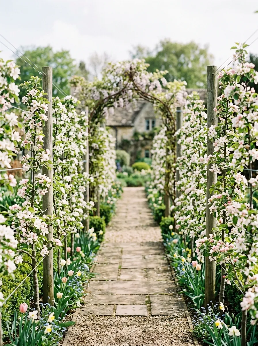 Create a Path Framed by Espaliered Fruit Trees