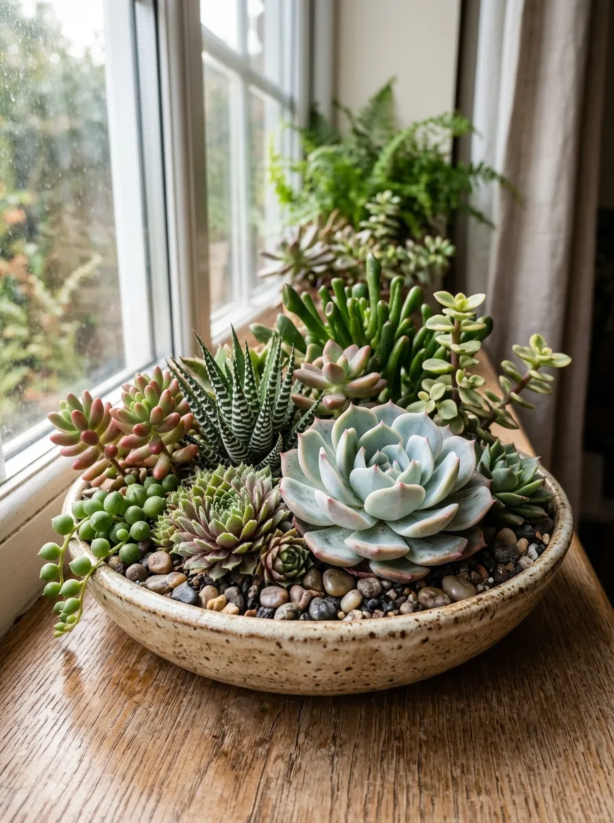 Create a Succulent Dish Garden