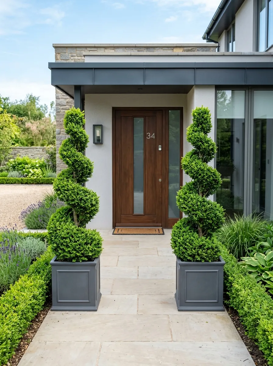 Create a Symmetrical Entry Planting