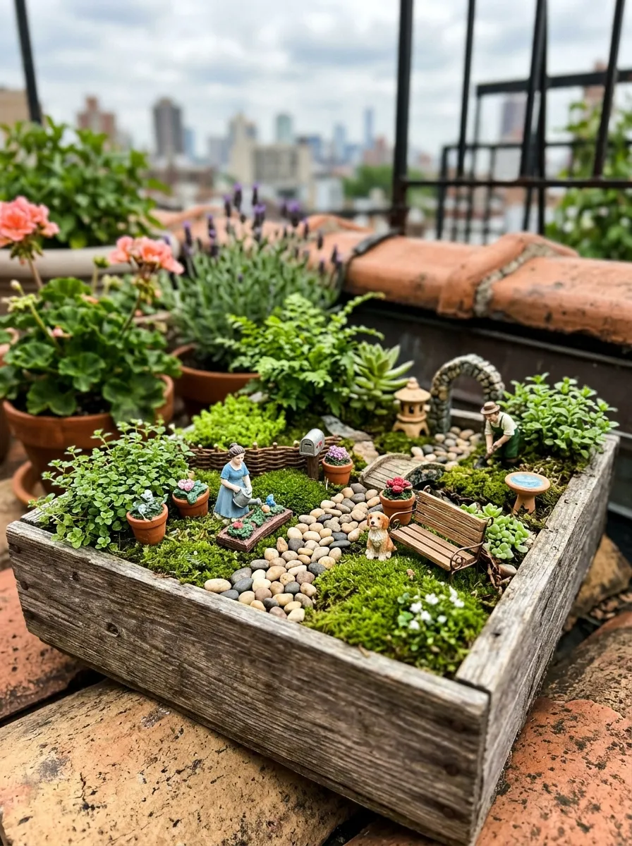 Fairy Garden Miniature Display