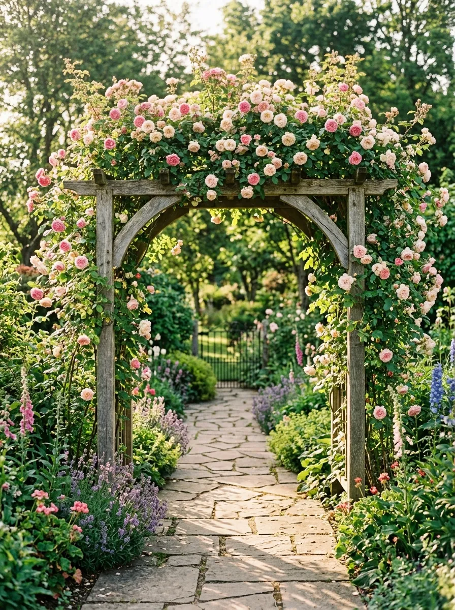 Frame Your Garden with an Arbor Entrance