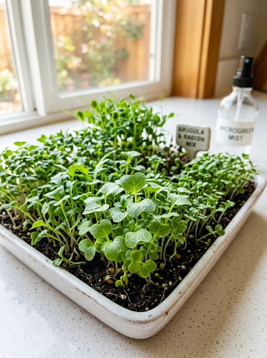 Grow Microgreens in a Shallow Tray