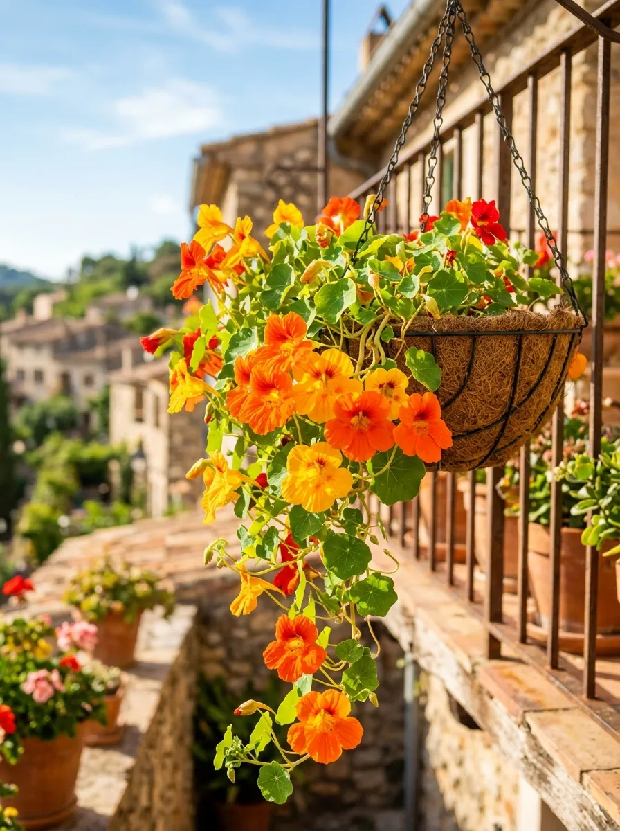 Grow Trailing Nasturtiums in a Hanging Pot
