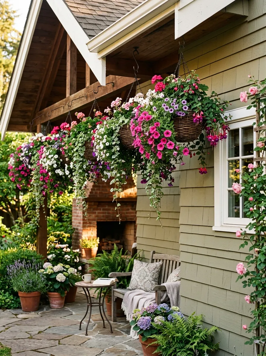 Grow Trailing Plants Off a Roof Overhang