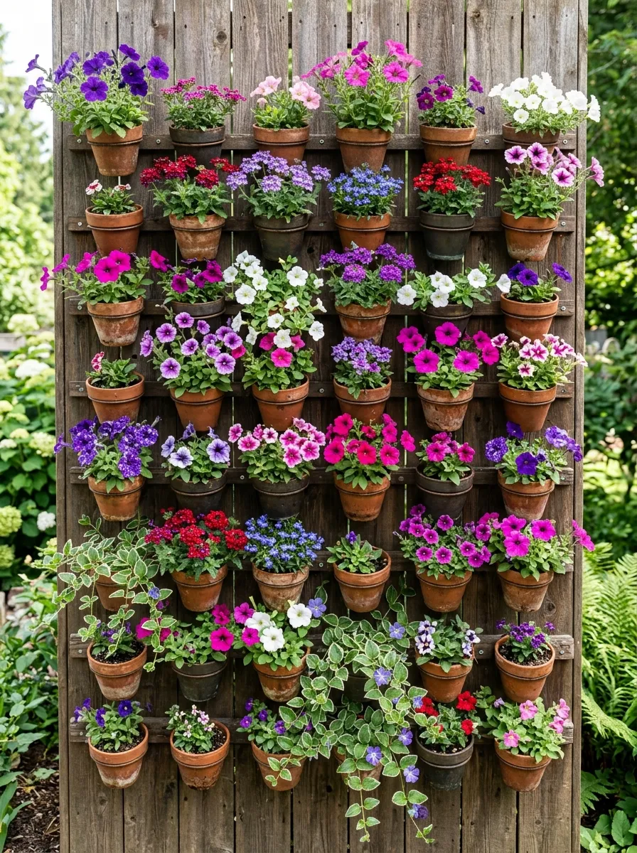 Grow a Vertical Flower Wall