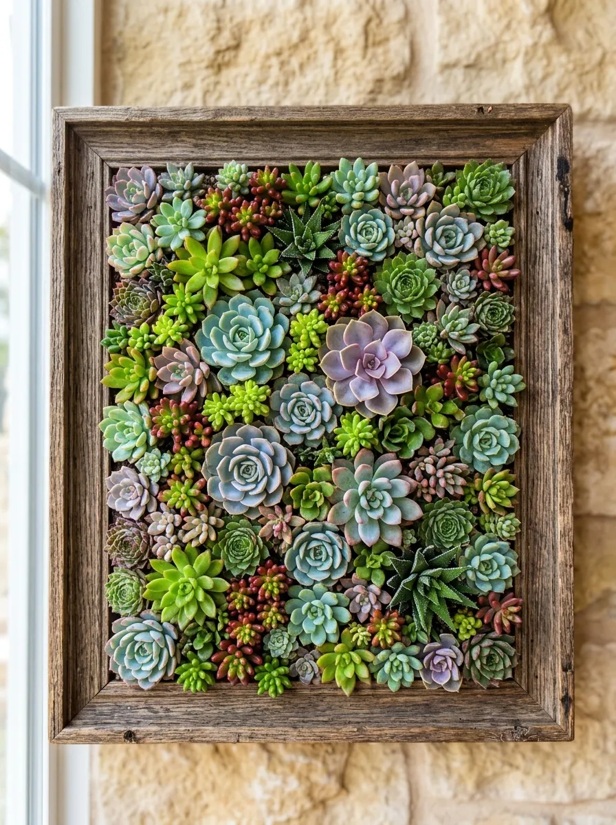 Grow a Vertical Succulent Frame