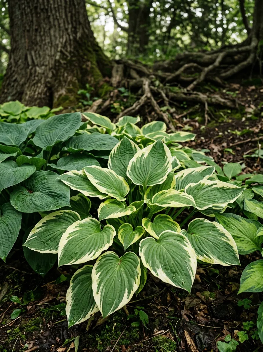 Hosta Ground Cover Bed