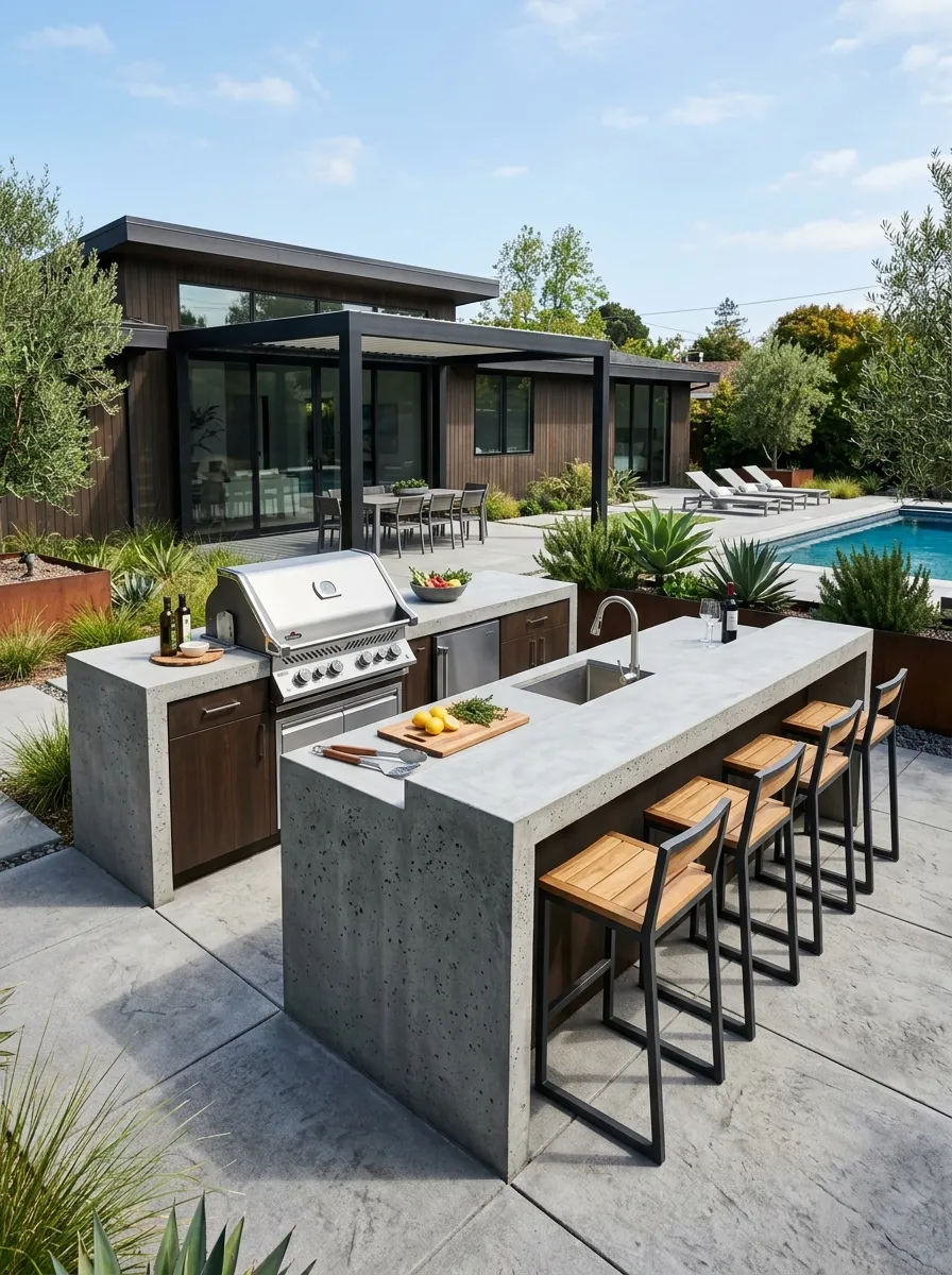 Install an Outdoor Kitchen Island