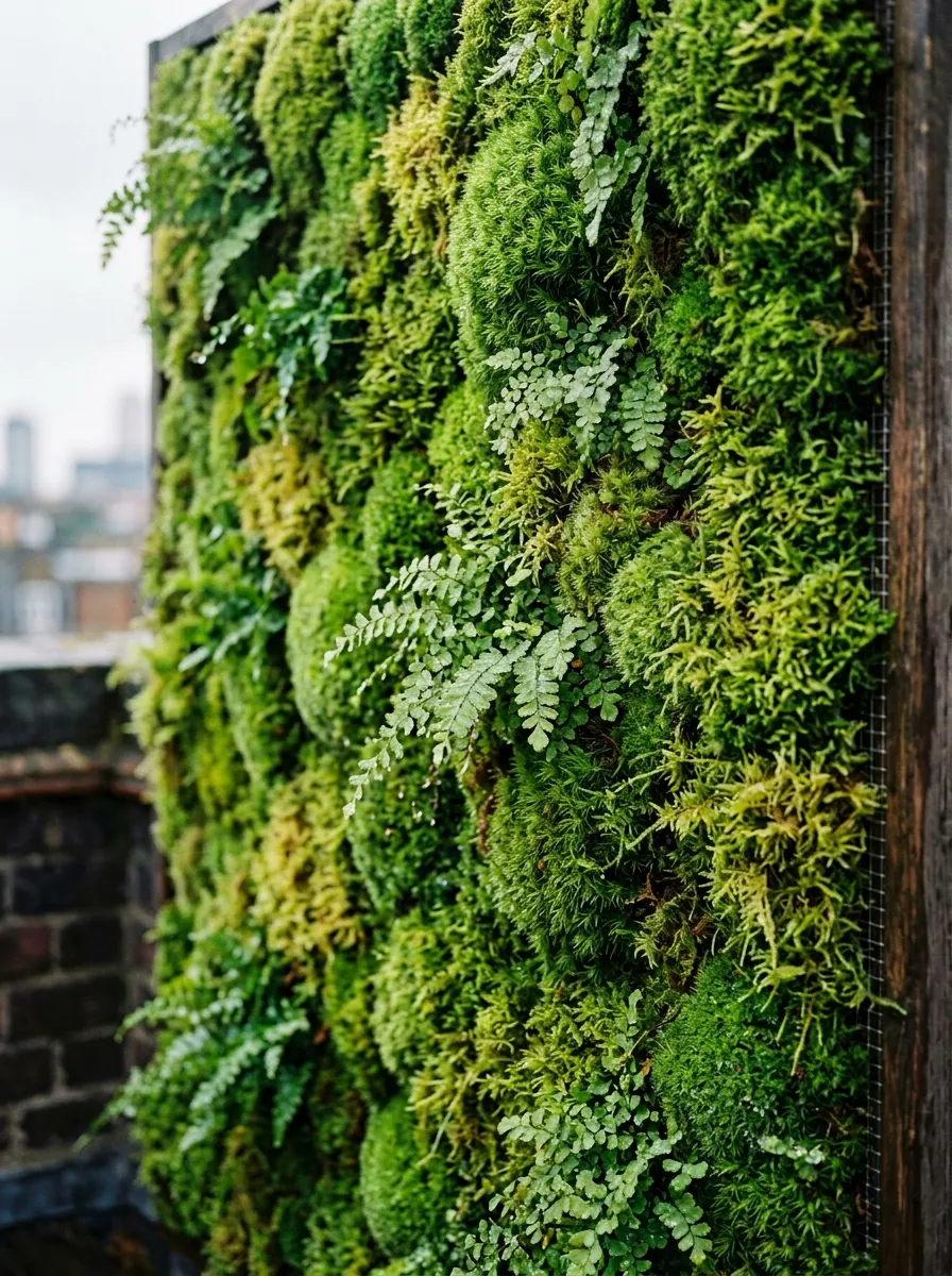 Living Wall with Moss Art