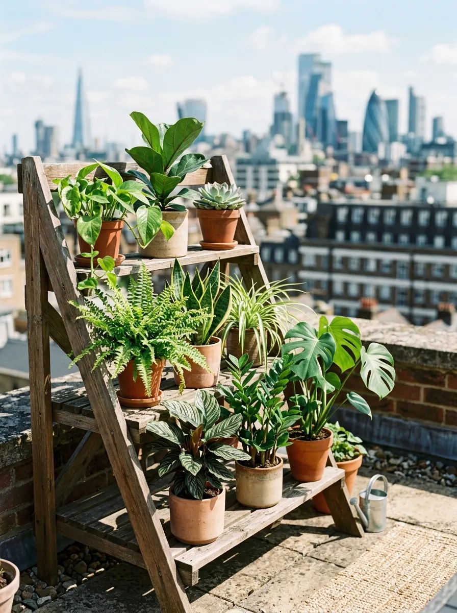 Multi-Level Plant Stand Display