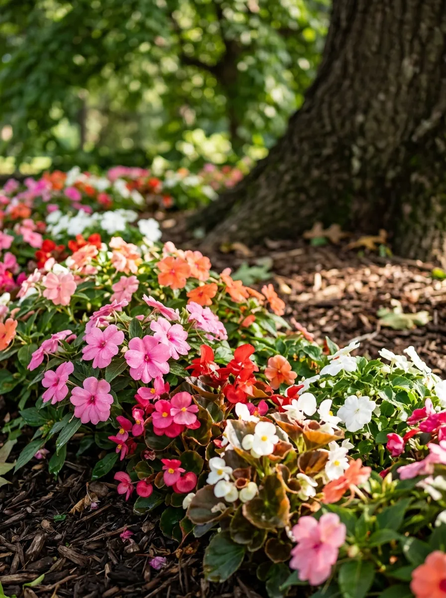 Shade-Loving Flower Border