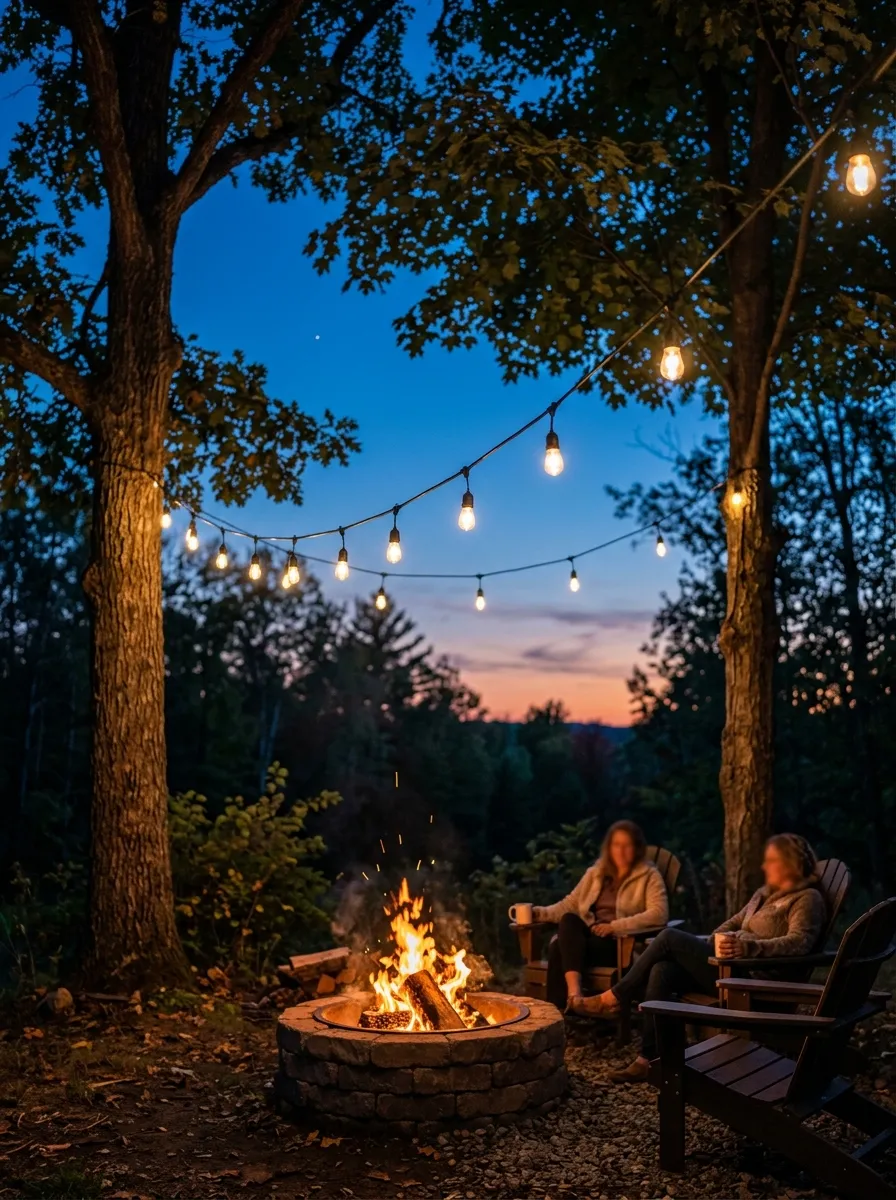 String Overhead Lights for Evening Ambiance