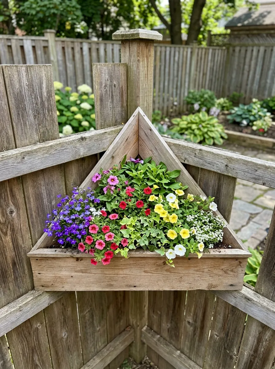 Use Corner Planters to Fill Dead Space