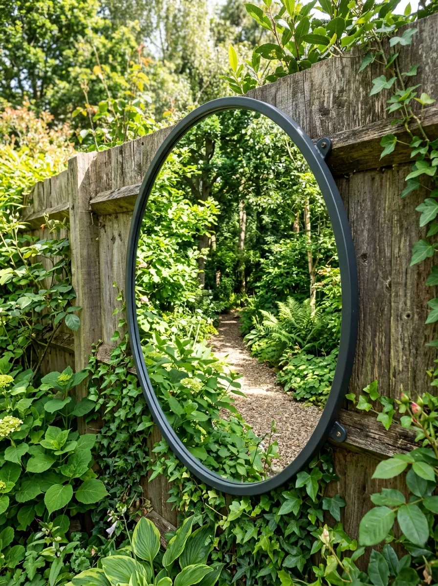 Use Mirrors to Expand a Small Garden