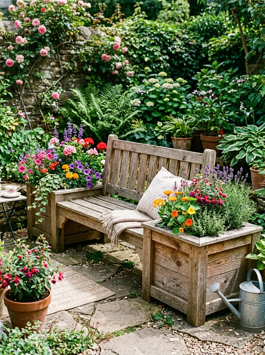 Use Multi-Functional Furniture With Built-In Planters