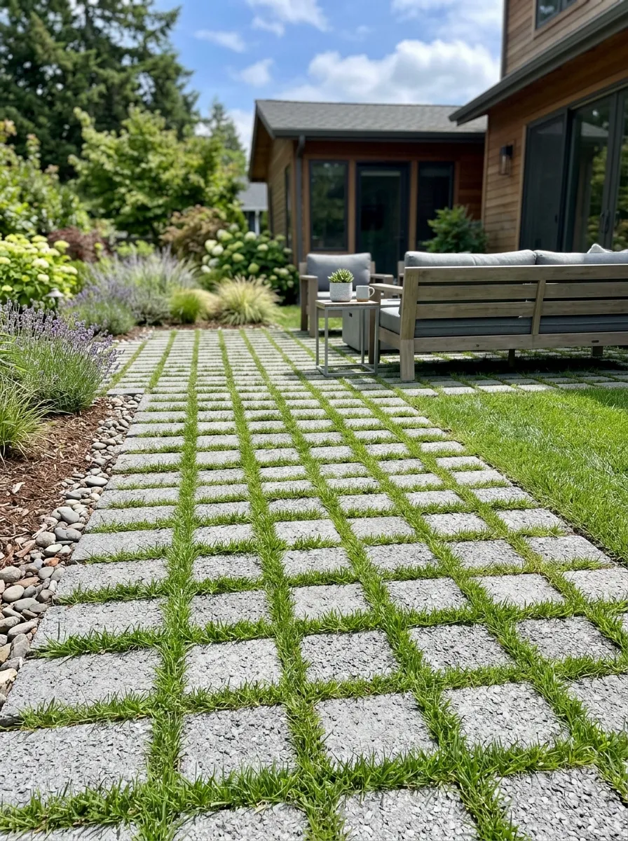 Use Permeable Pavers Instead of a Lawn Section
