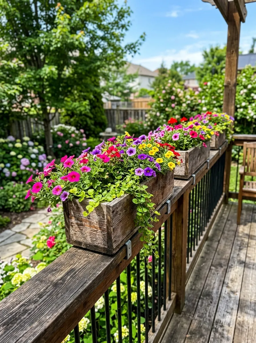 Use Railing Planters Instead of Ground Beds