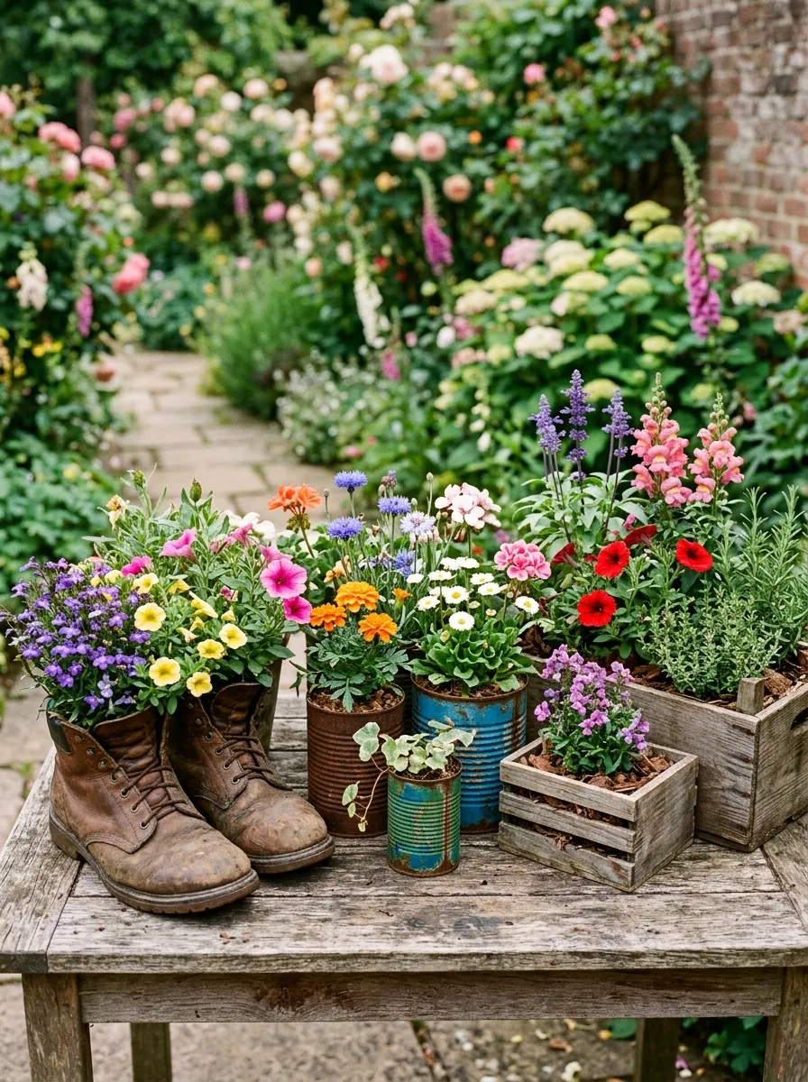 Use Repurposed Containers for Planting