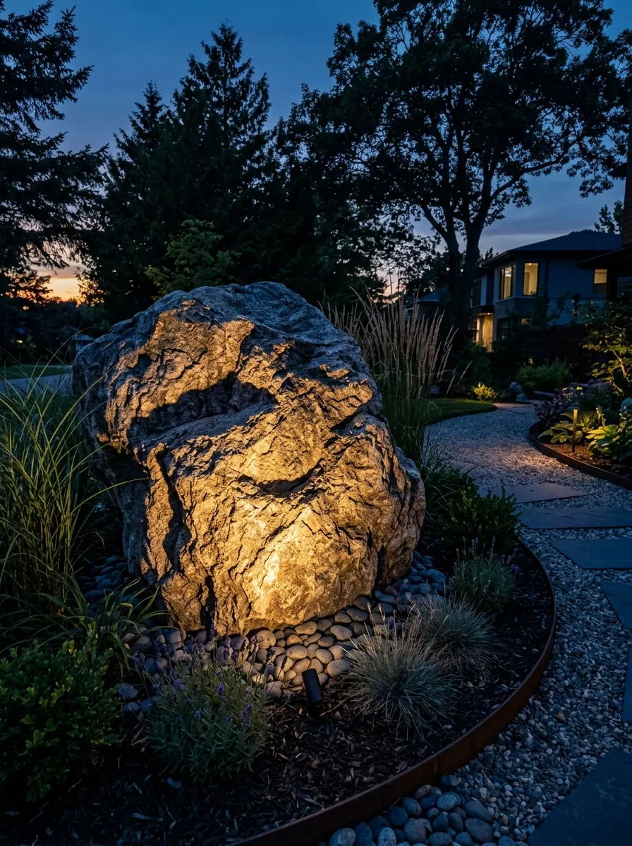 Use Uplit Boulders as Accents