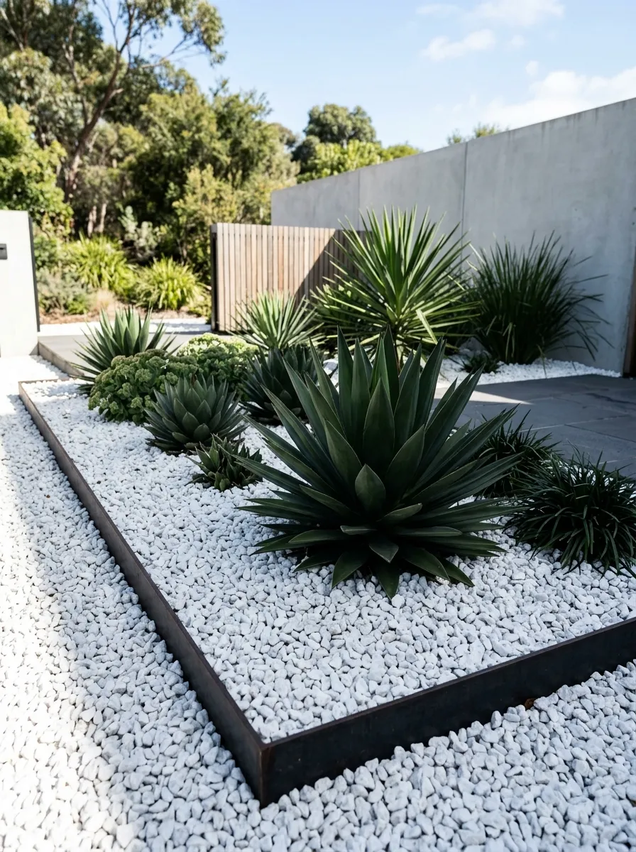Use White Gravel for Contrast