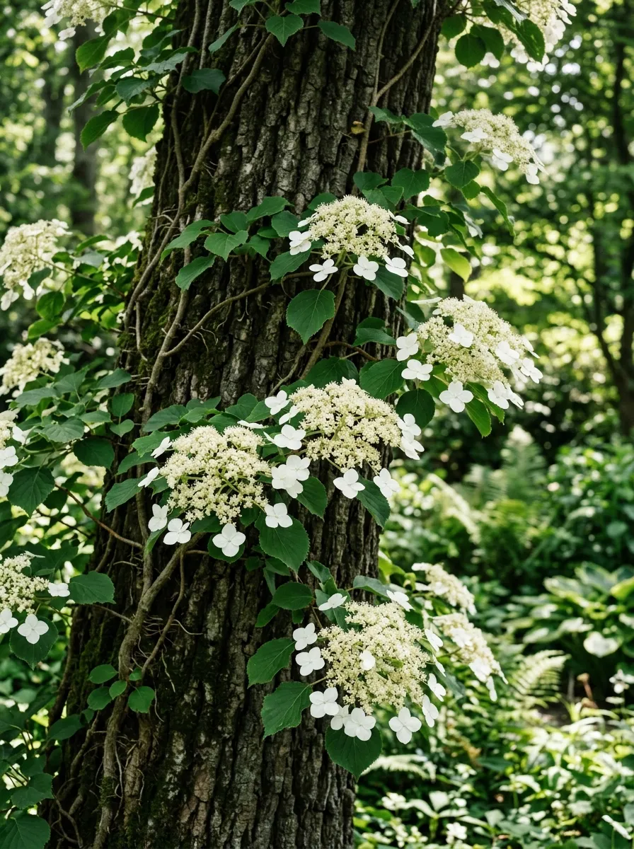 Vertical Interest with Climbing Hydrangea