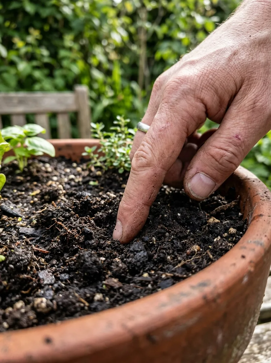 22 Easy Beginner Garden Ideas That Make Growing Plants Simple 7 Water With a Simple Finger Test